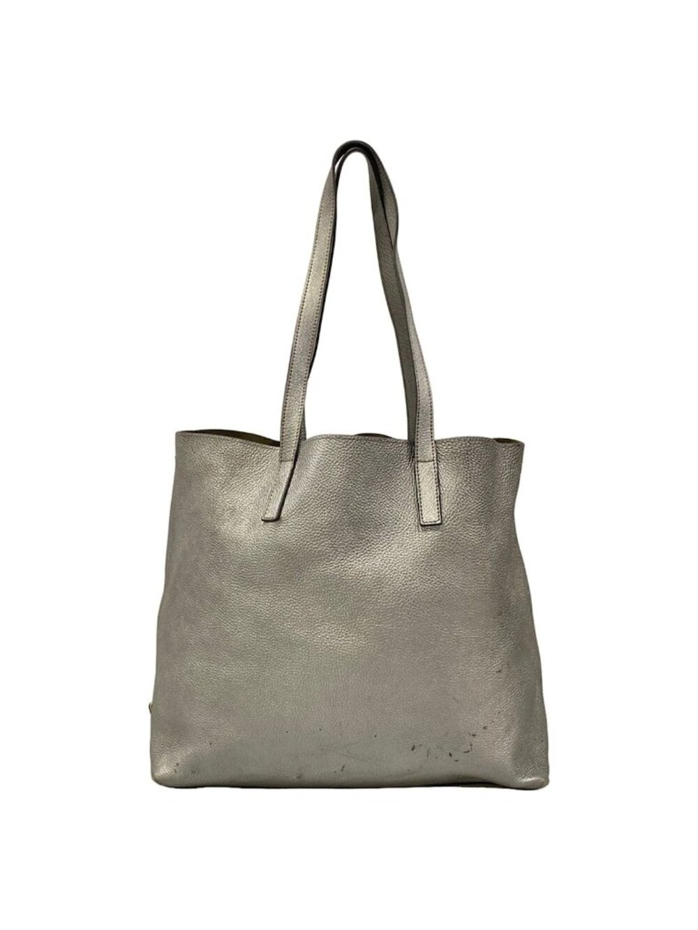 Prada Tote Silver Leather